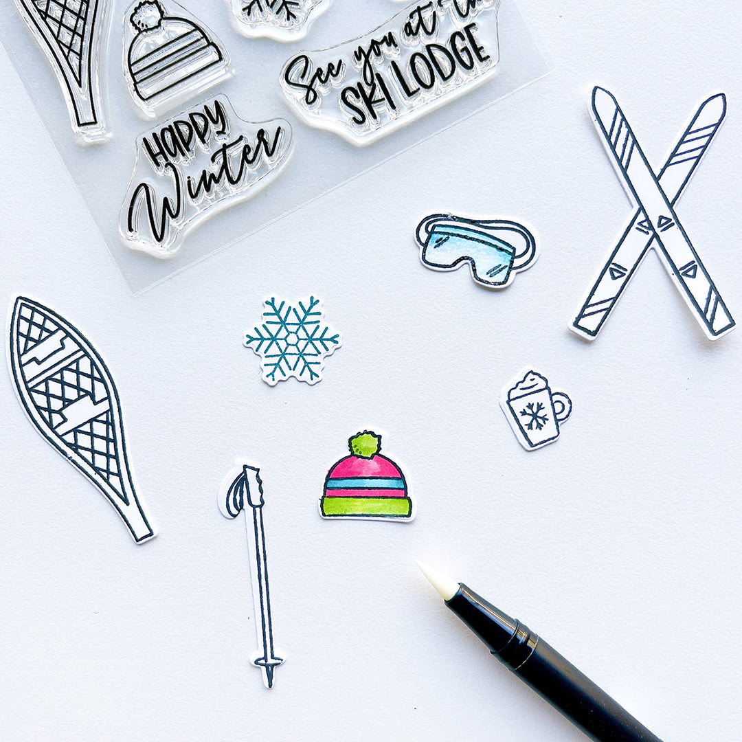 On the Slopes Stamp Set