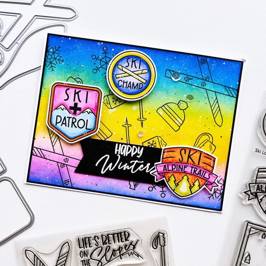 Ski Lodge Stamp Set