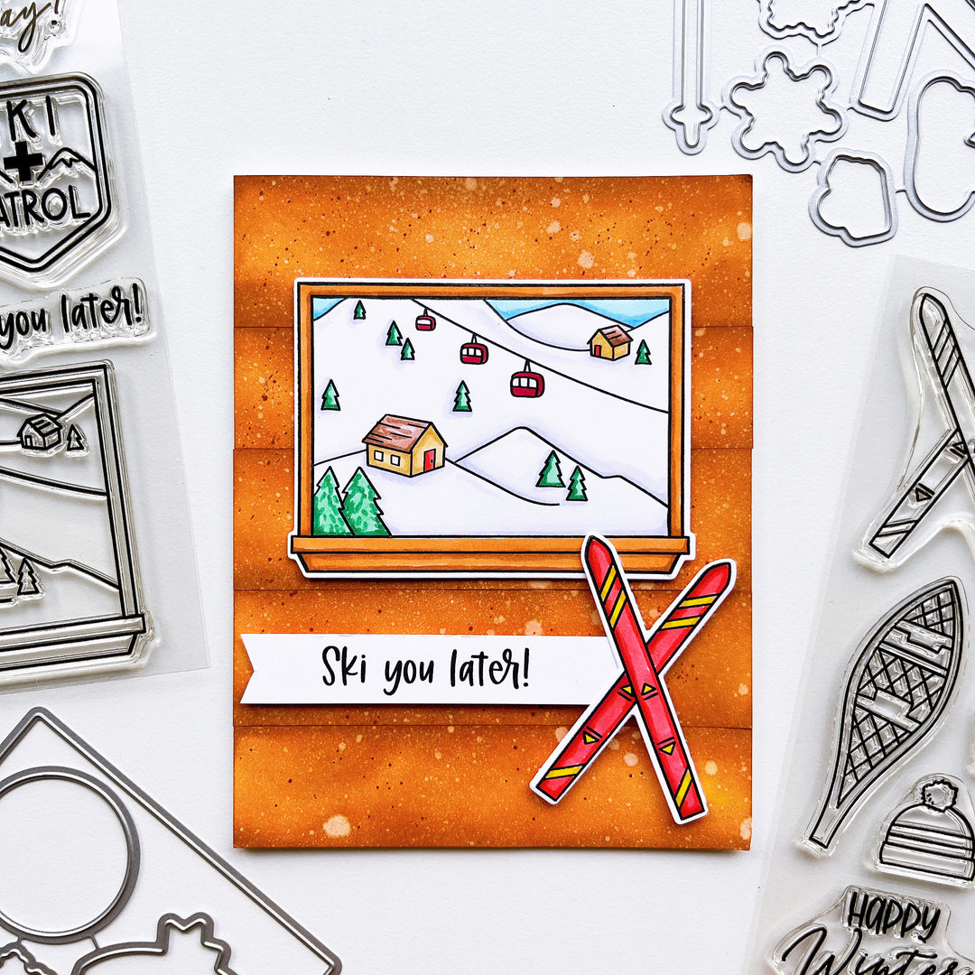 Ski Lodge Stamp Set