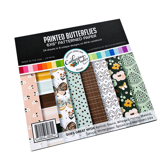 Painted Butterflies Patterned Paper