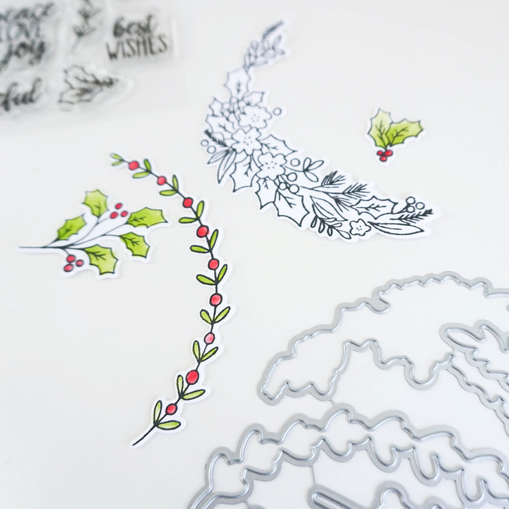 Peace Love and Holly Sample coloring