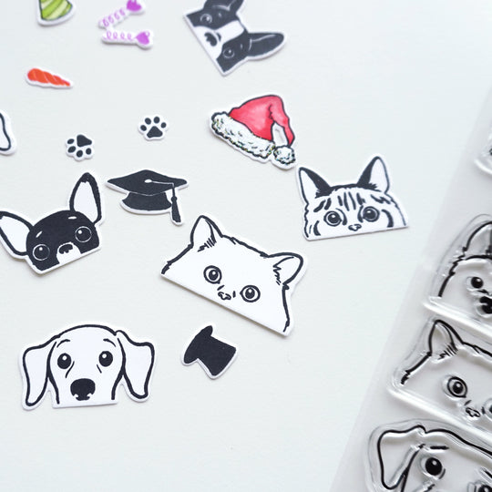 Peeking Pets Stamps Samples