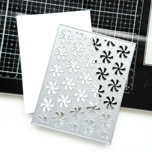 Peppermint Twist Cover Plate Die with white cardstock