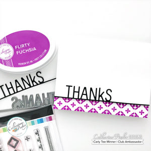 Thanks card with pattern