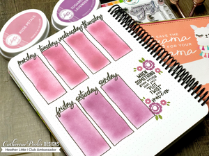 Canvo weekly spread using Hooray for August Stamp Set
