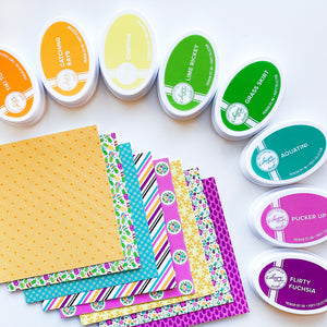 patterned paper and ink pads