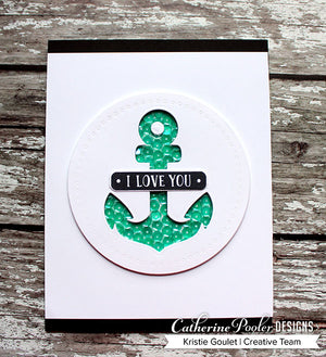 I love you card with anchor