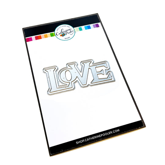 Retro Love Word Dies