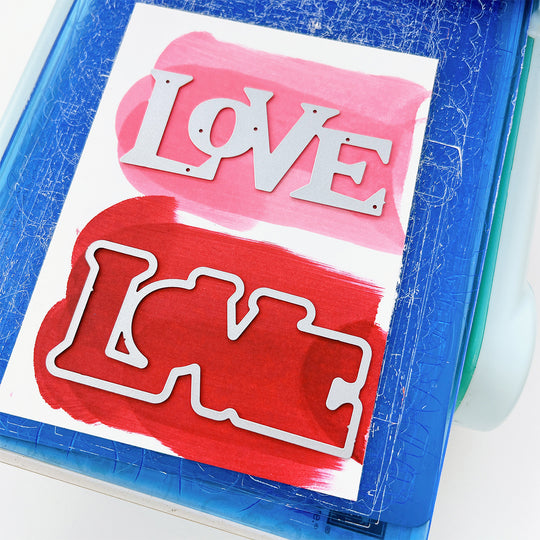 Retro Love Word Dies
