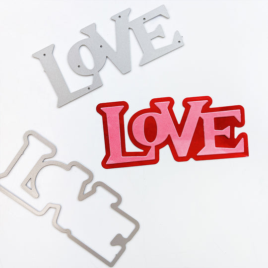 Retro Love Word Dies