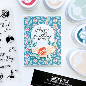 Roses & Lace Patterned Paper