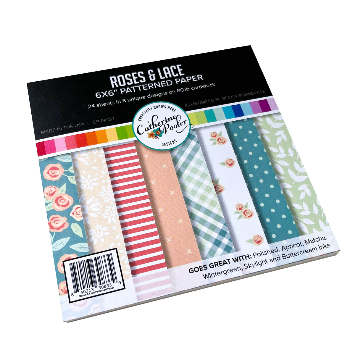 Roses & Lace Patterned Paper – Catherine Pooler Designs