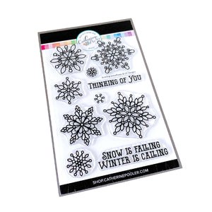 Scrolling Snowflakes Stamp Set
