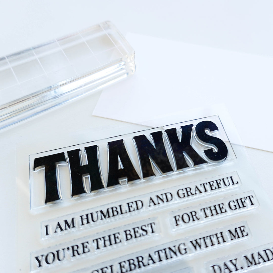 Detail image of Sincere Thanks Stamp Set