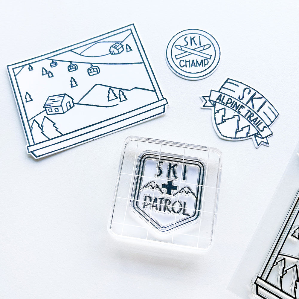 Ski Lodge Stamp Set