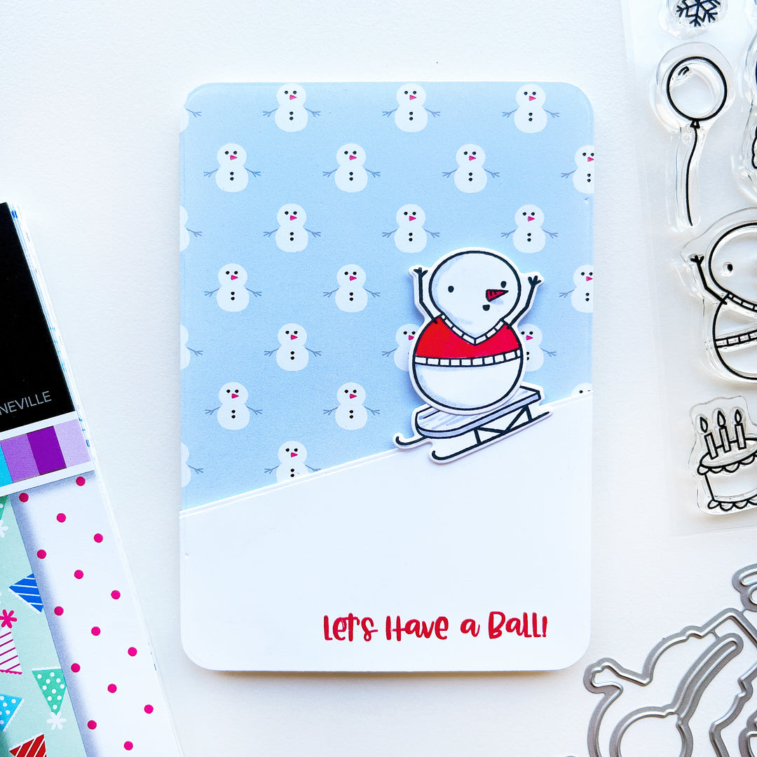 Snow Day Birthday Patterned Paper