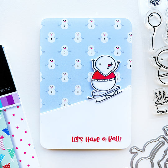 Snow Day Birthday Patterned Paper