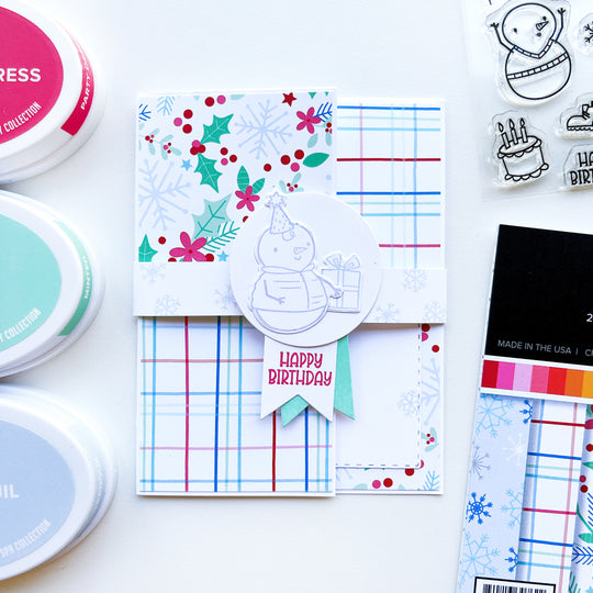 Snow Day Birthday Patterned Paper