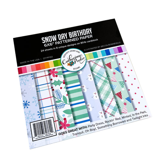 Snow Day Birthday Patterned Paper