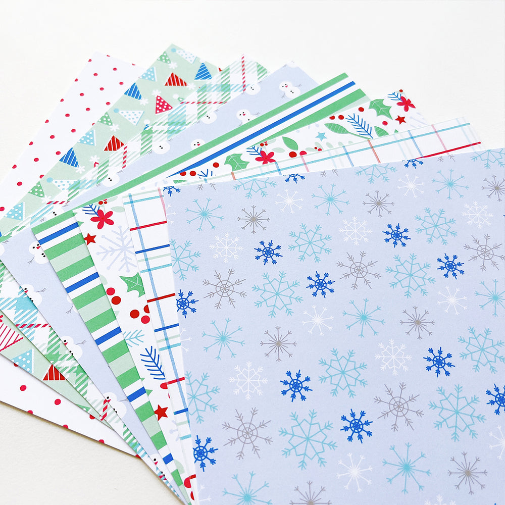 Snow Day Birthday Patterned Paper