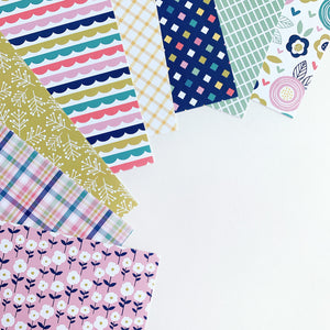 Spring Pick-n-mix Patterned Paper laid out