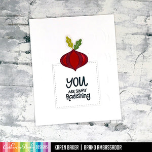 you are simply radishing card