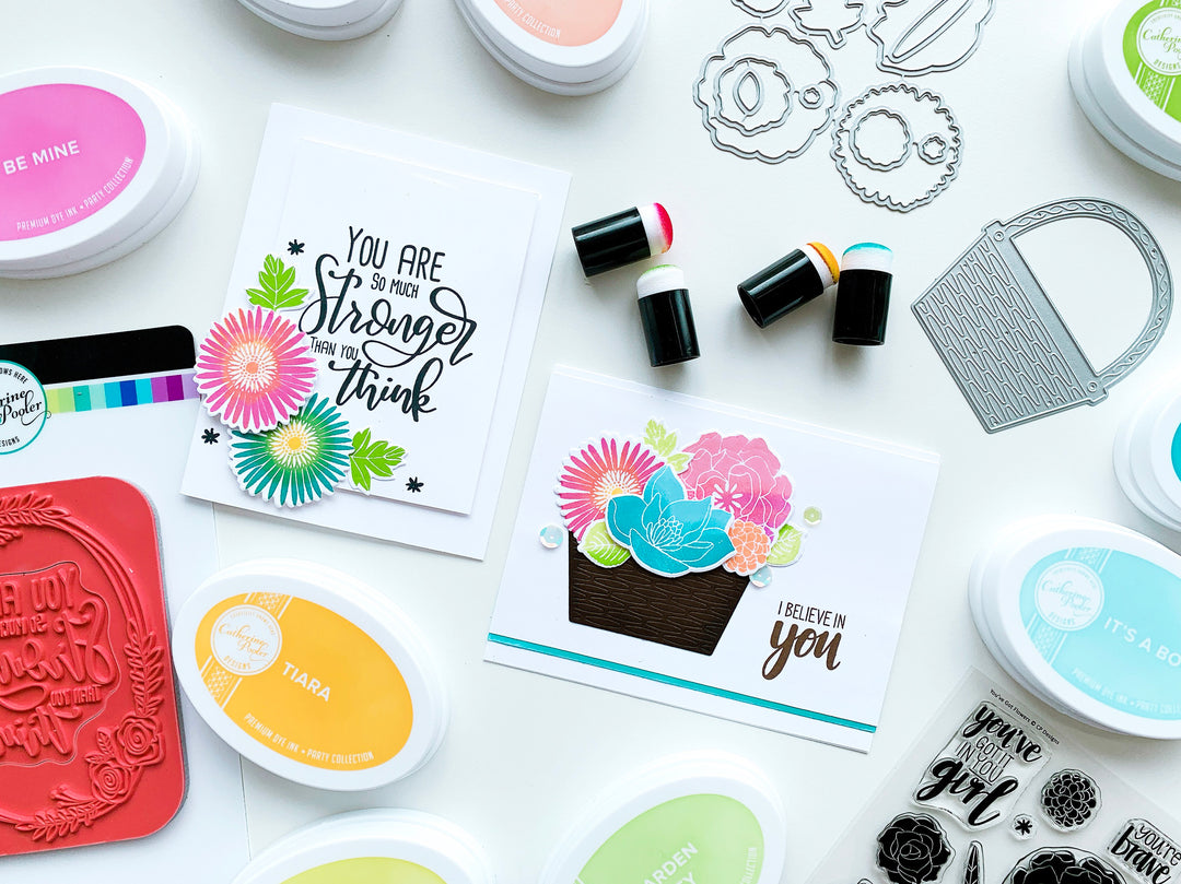 two cards made with You've Got Flowers Stamp Set