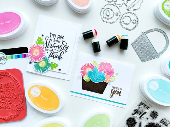 two cards made with You've Got Flowers Stamp Set