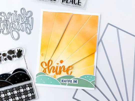Shine Sunburst line with morning borders