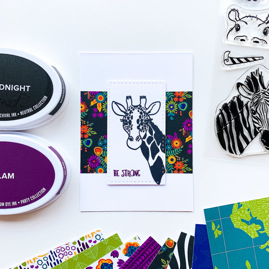 be strong card with zebra