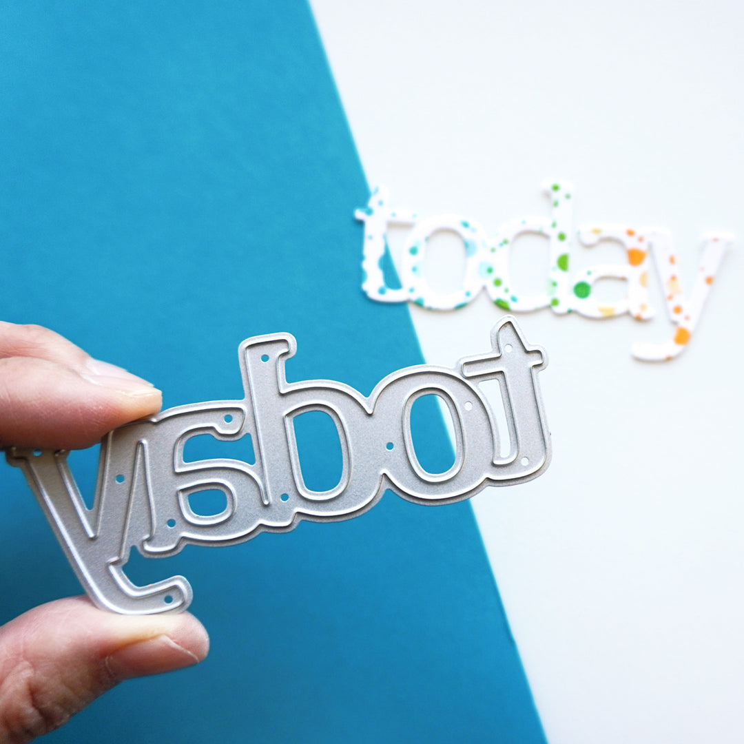 Today Word Die cut out