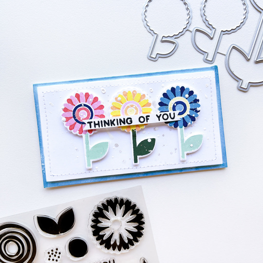Towering Blooms Stamps Set