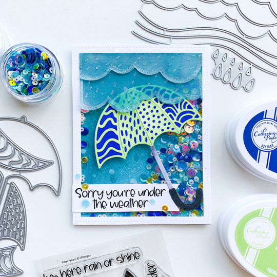 Under the Umbrella shaker card