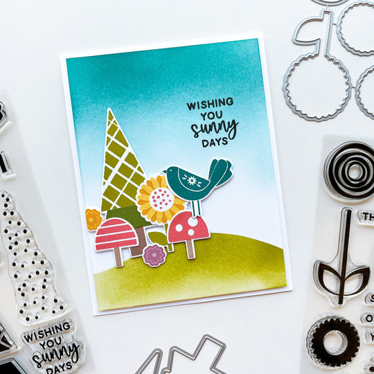 Towering Blooms Stamps Set