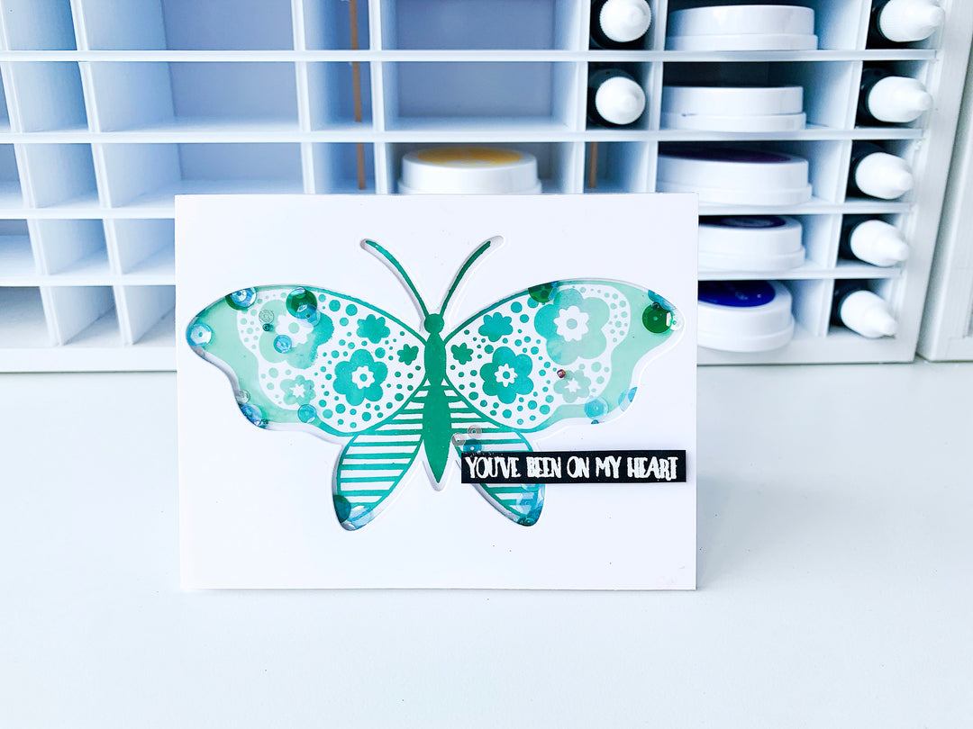 you've been on my heart card with butterfly