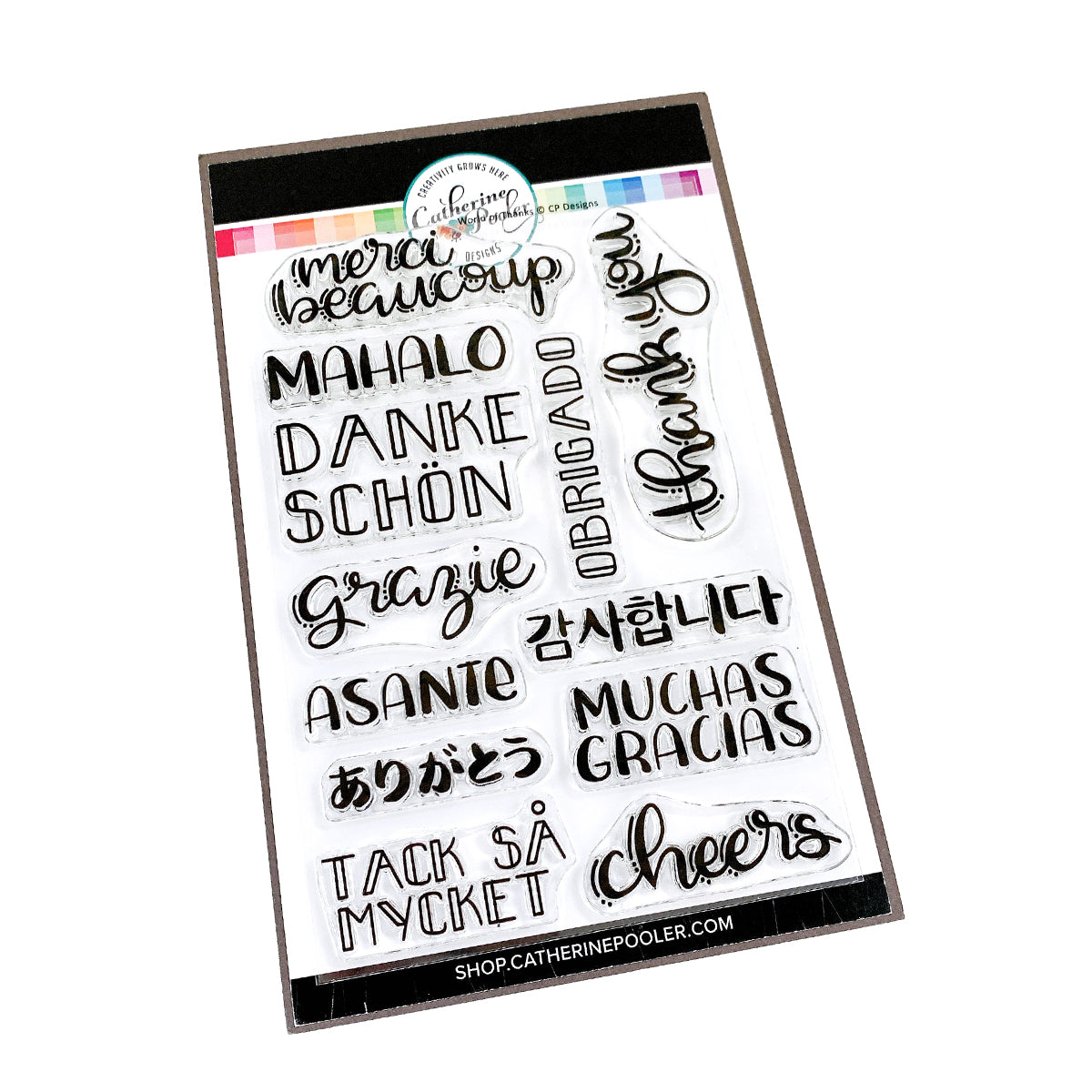 World of Thanks Sentiments Stamp Set
