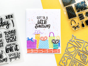 Card with gift bags and sentiment