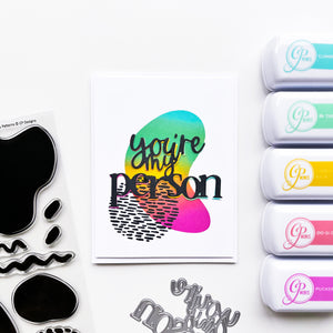 you're my person card made with Bold Bits & Patterns Stamp Set