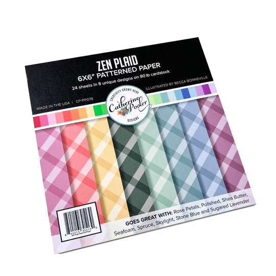 Zen Plaid Patterned Paper