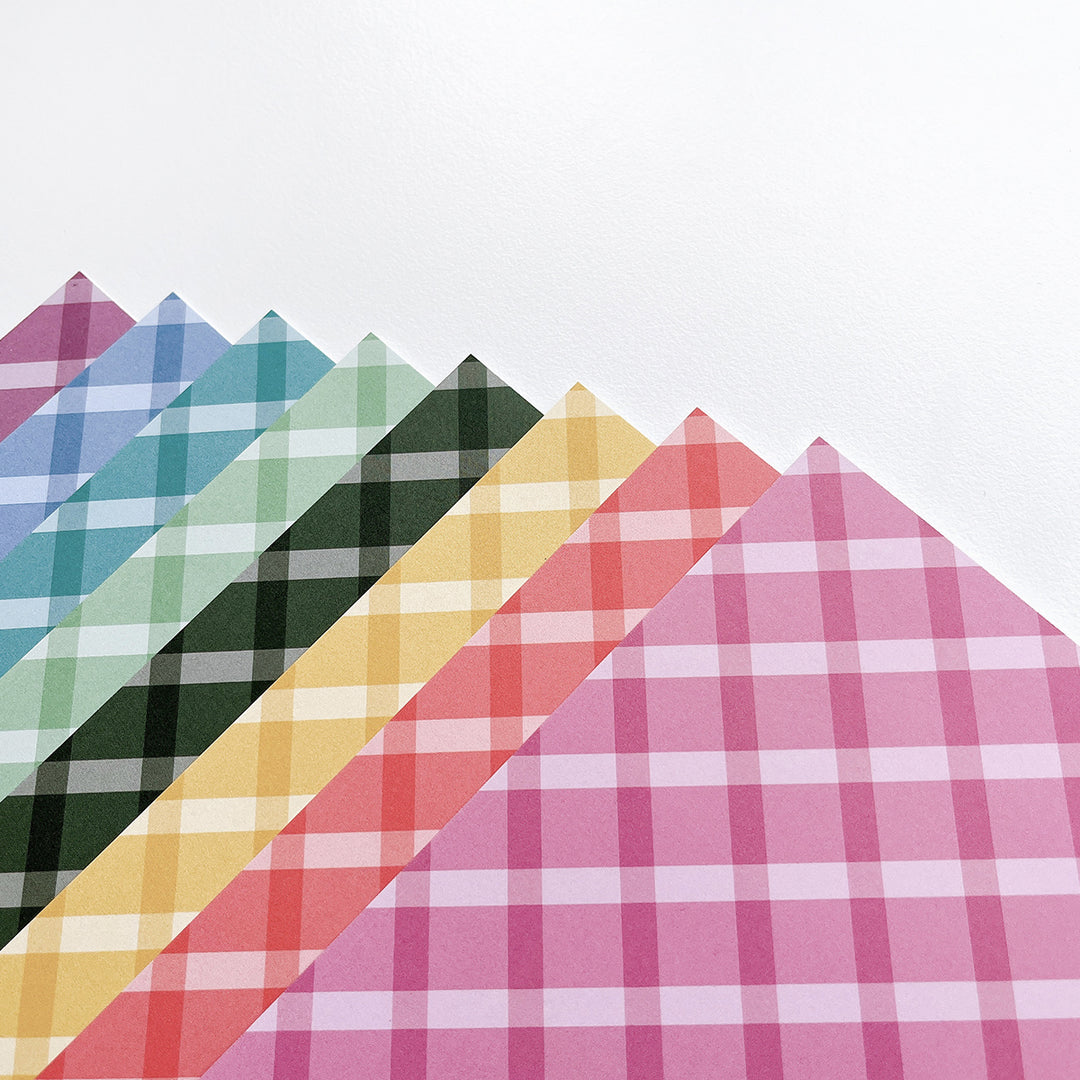 Zen Plaid Patterned Paper