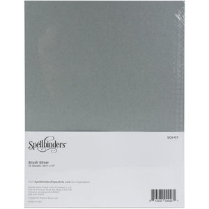 Brushed Silver Cardstock by Spellbinders